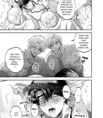 [KANIPANKO (Kanipan Mushamusha)] Teach us, Mazo-Sensei! ~Ravished and Corrupted by the Delinquent Sadist Brothers I Teach~ [Eng] – Gay Manga sex 44