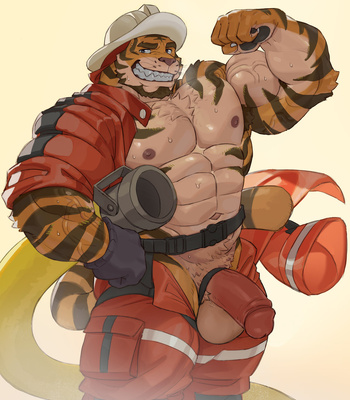 [Imatoart] Tiger Fire Chief’s Training Session – Gay Manga sex 6