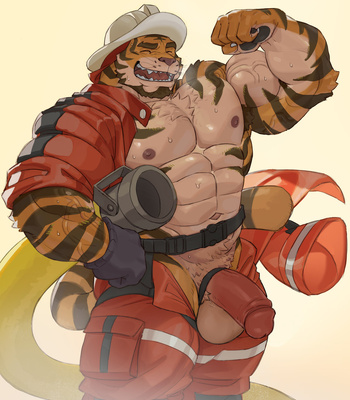[Imatoart] Tiger Fire Chief’s Training Session – Gay Manga sex 7