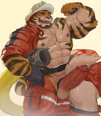 [Imatoart] Tiger Fire Chief’s Training Session – Gay Manga sex 10