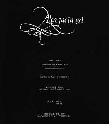 [Ciao! (Kanan)] Alea jacta est – Katekyo Hitman Reborn! dj [KR] – Gay Manga sex 41