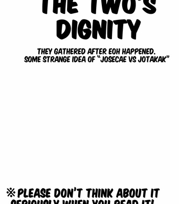 [Maichi] The two’s dignity – JoJo’s Bizarre Adventure dj [Eng] – Gay Manga sex 2