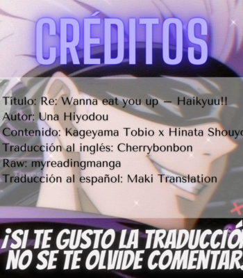 [Una Hiyodou (Una)] Re:Wanna eat you up – Haikyuu!! dj [Español] – Gay Manga sex 13