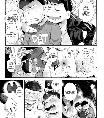 [Momoiro-netsuduki (Kisaki Nana)] Loving Whispers Ban – Osomatsu-San dj [Eng] – Gay Manga sex 4