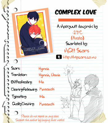 [Arata / -23°C] Complex Love – Haikyuu!! dj [Eng] – Gay Manga sex 30