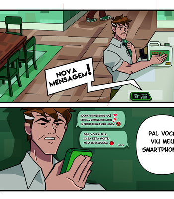 [Kikuharu Nakamura] Ben-Dad Short Comic (1) – Ben 10 x Rook [Portuguese] – Gay Manga sex 5